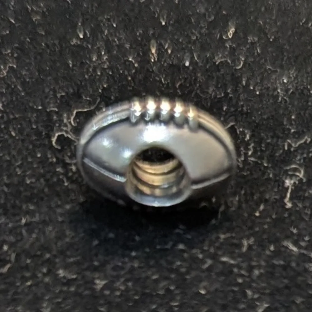 Sterling Silver 🏈 FOOTBALL 🏈 Charm - Picture 2 of 3